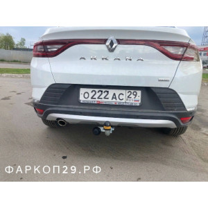 Фаркоп Motodor Renault Arkana c 2019 (оцинк. Шар) арт. 91715-A 